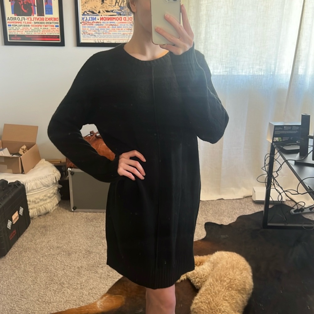 Vici Black Sweater Dress
